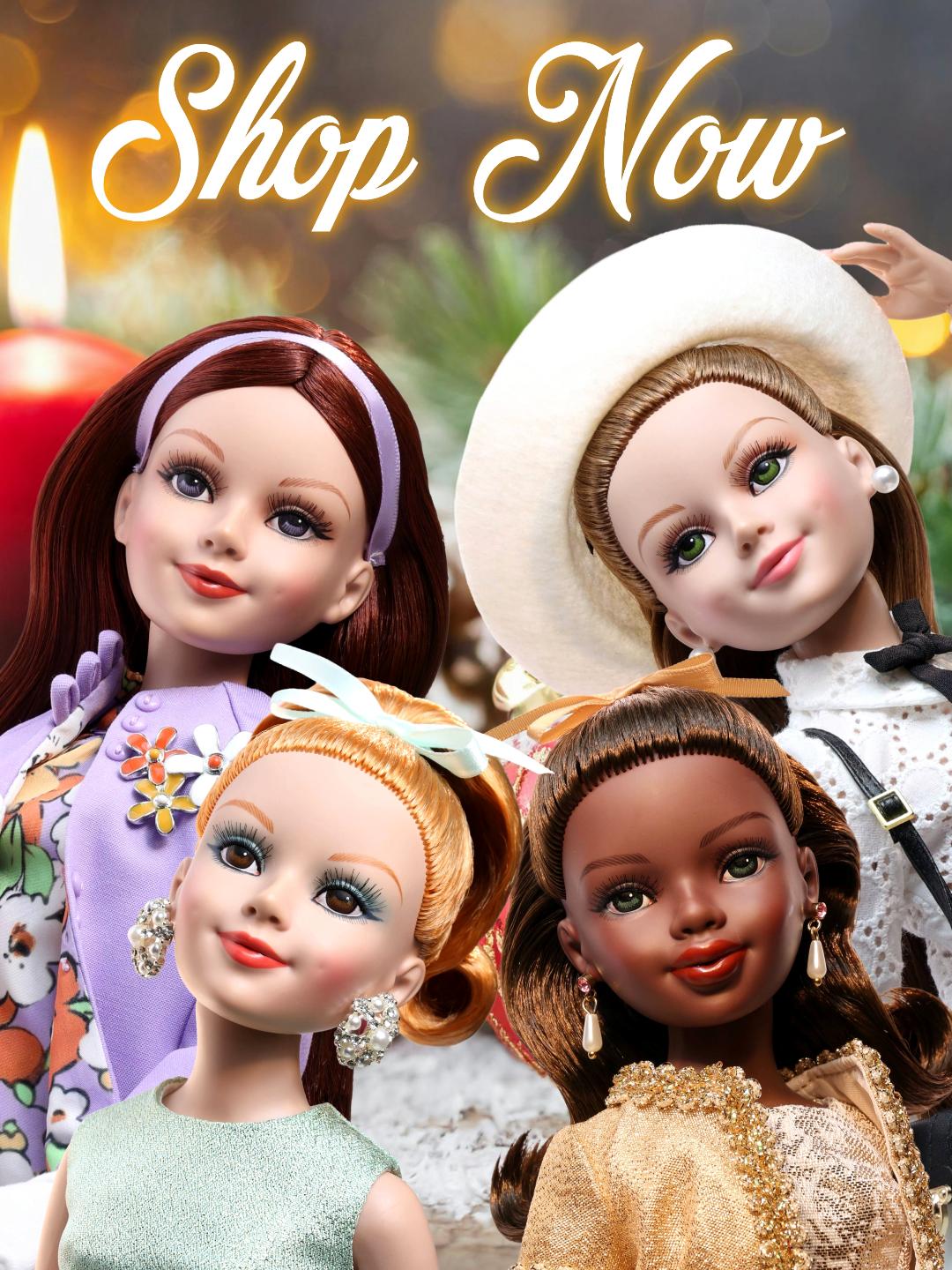 They're here! Our limited edition Gwen and Zee Holiday Dolls by