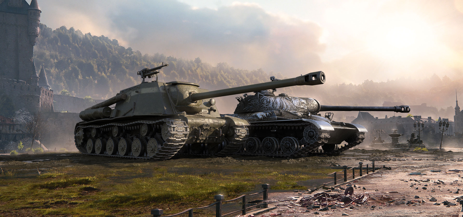 World Of Tanks The Isu 122s Features Very Nice Historical Paintings From The Berlin Parade But The Wz 111 Alpine Tiger Has A Freaking Tiger Which One Do You Think Looks Better Tanks Ly 2h6tmvv