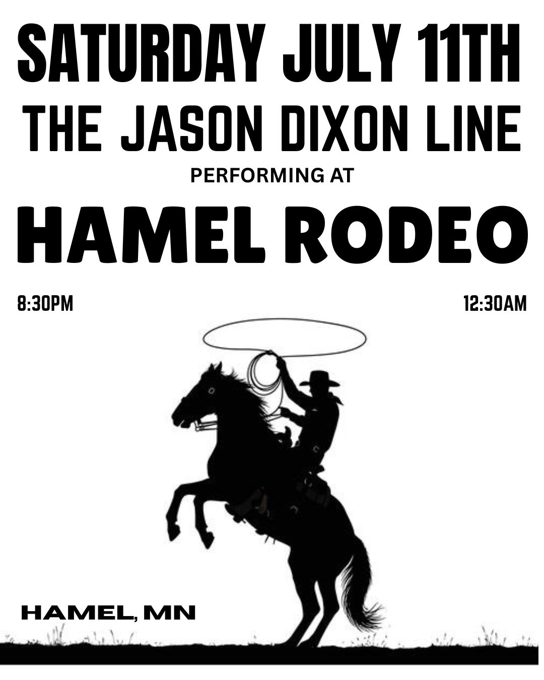 Live music at Hamel Rodeo with The Jason Line