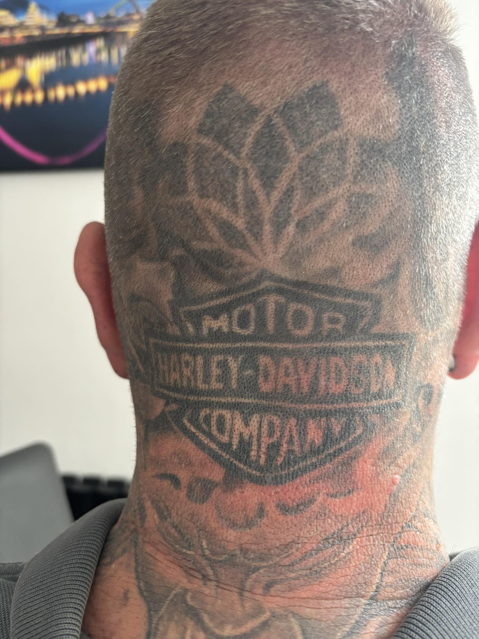 My head been done a few years now, all the orange faded out the 