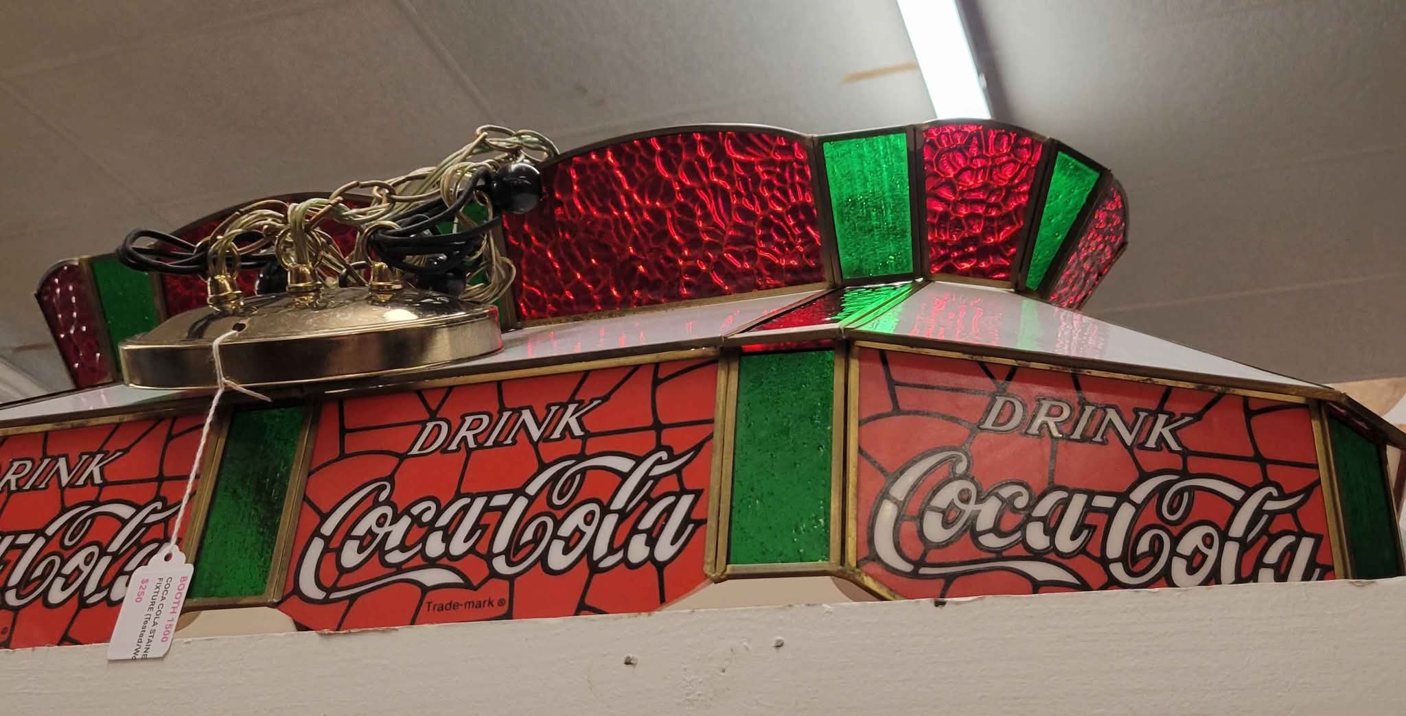 AWESOME Coca Cola light fixture! Perfect for over a pool table or