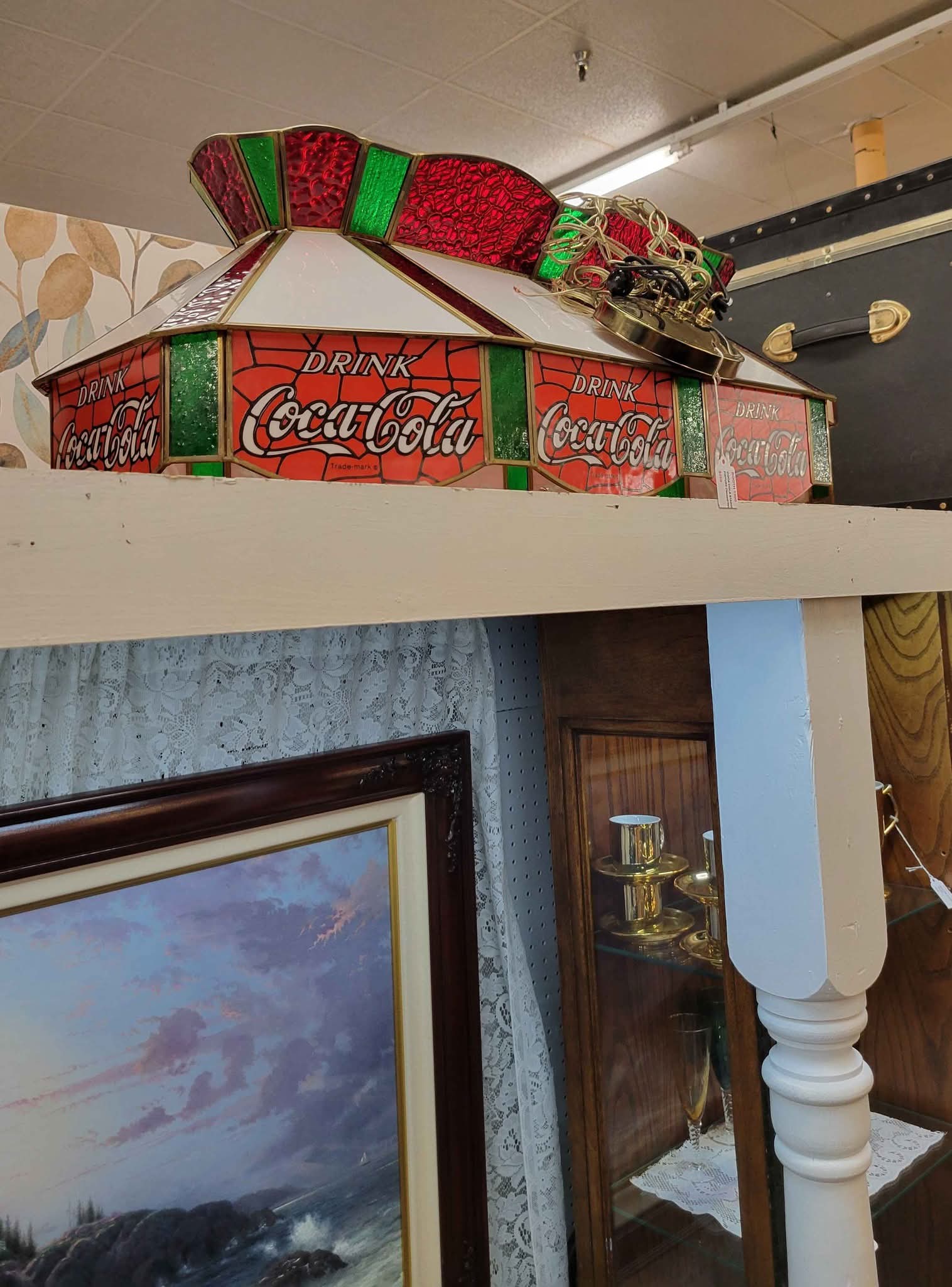 AWESOME Coca Cola light fixture! Perfect for over a pool table or