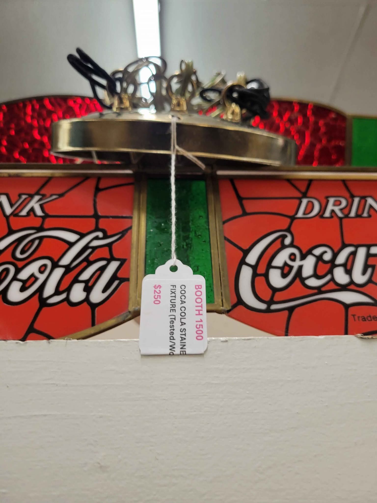 AWESOME Coca Cola light fixture! Perfect for over a pool table or