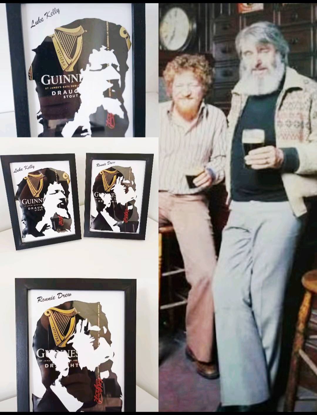 Hi Everyone I Handcut these from Cans of Guinness and place them