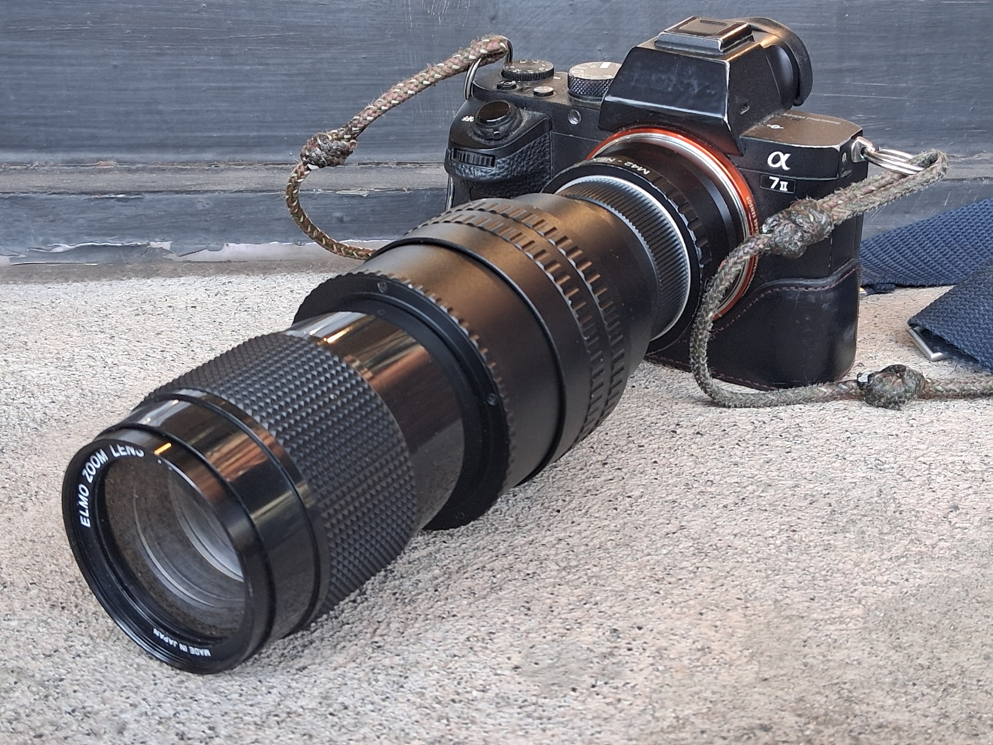 Elmo omnigraphic lens for Sony A7ii camera