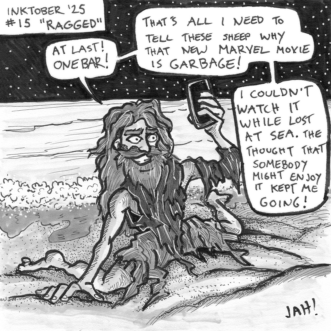 Inktober 2025 | Inktober 2025 - #15 RAGGED | Facebook