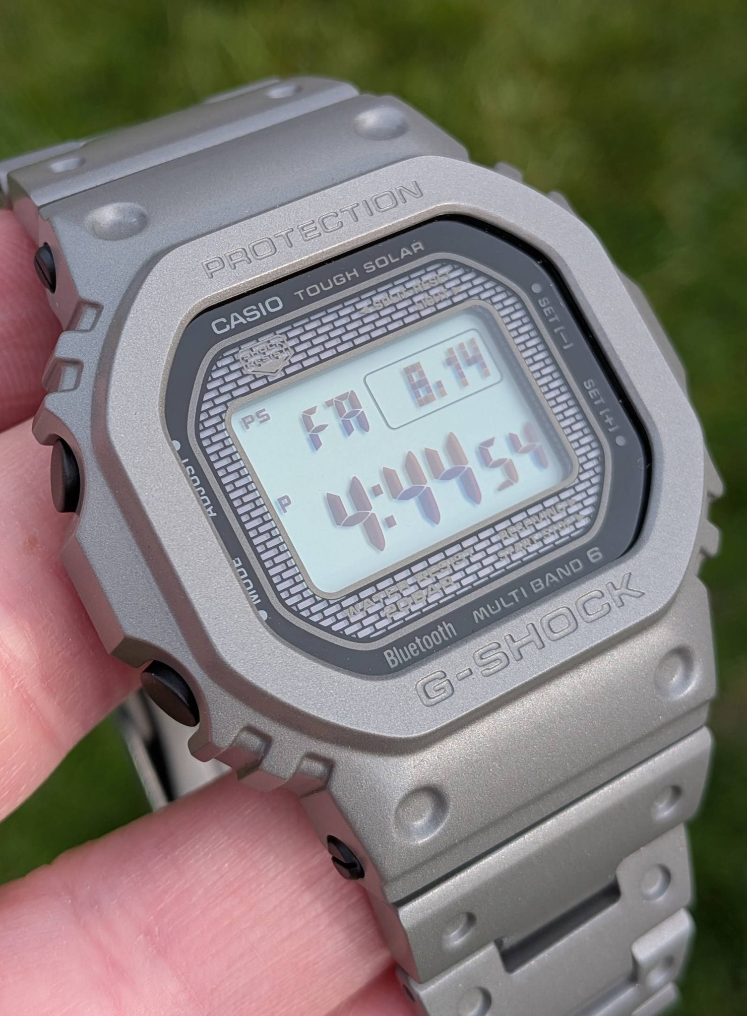 Custom Casio G-Shock GMW-B5000 with media blast and clear cerakote 