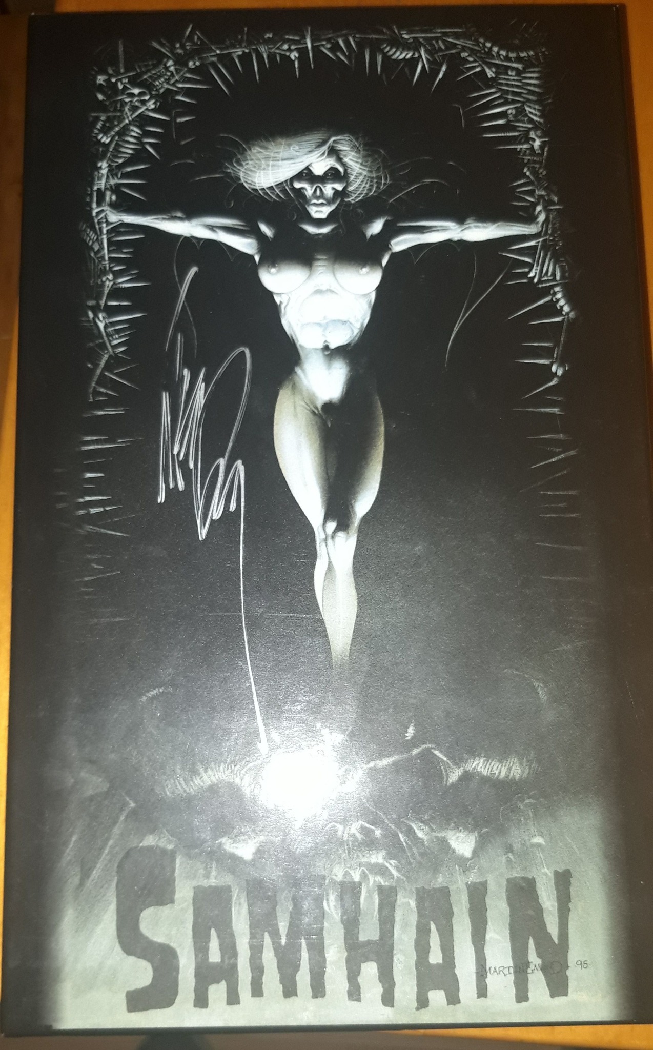 Samhain band memorabilia signed in 1999