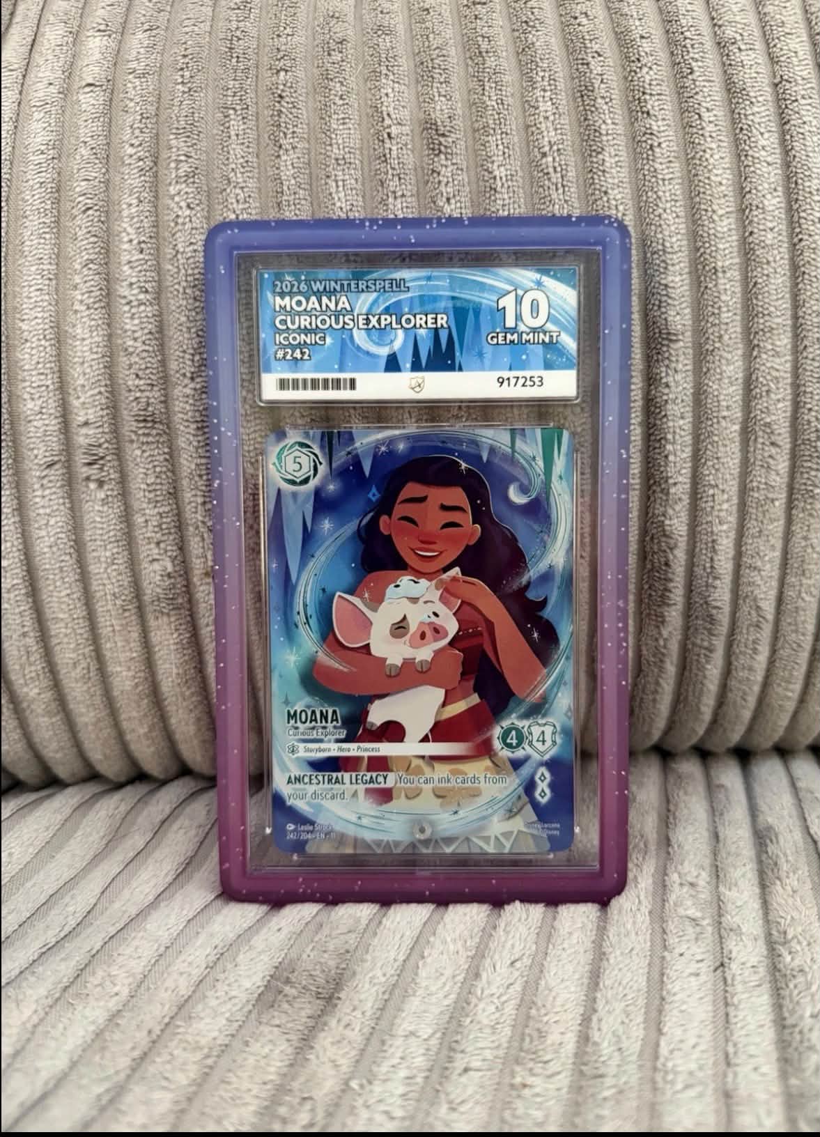PSA 10 Moana Curious Explorer Lorcana Card for Sale - Huge