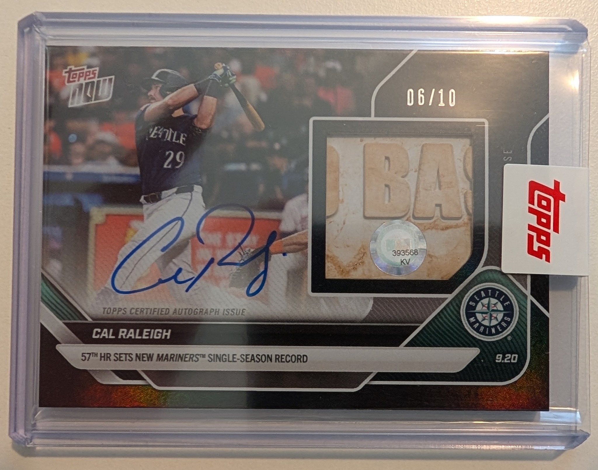Cal Raleigh 2024 Topps Certified Autograph Card