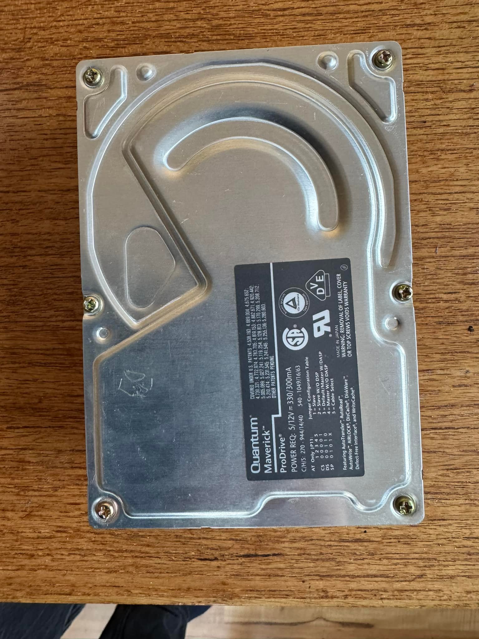 540 MB SCSI-1 HD Have been in an Apple IIGS.