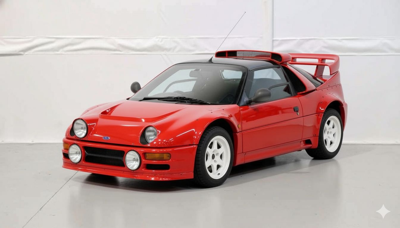 Mazda AZ1 with a comical Ford RS200 Bodykit
