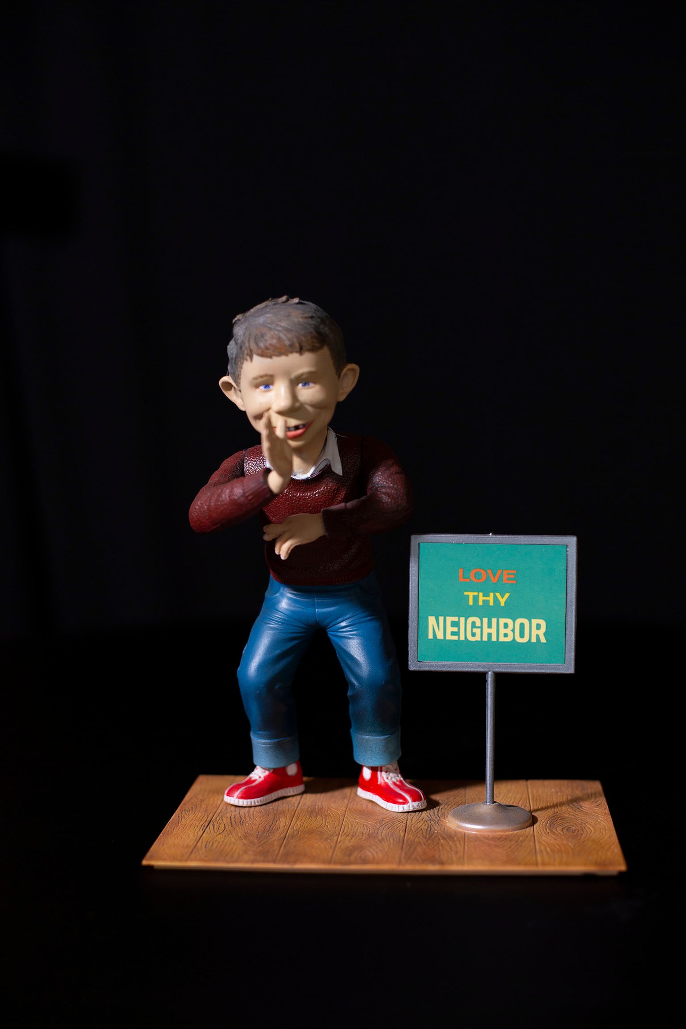 Finished old alfred e neuman model kit