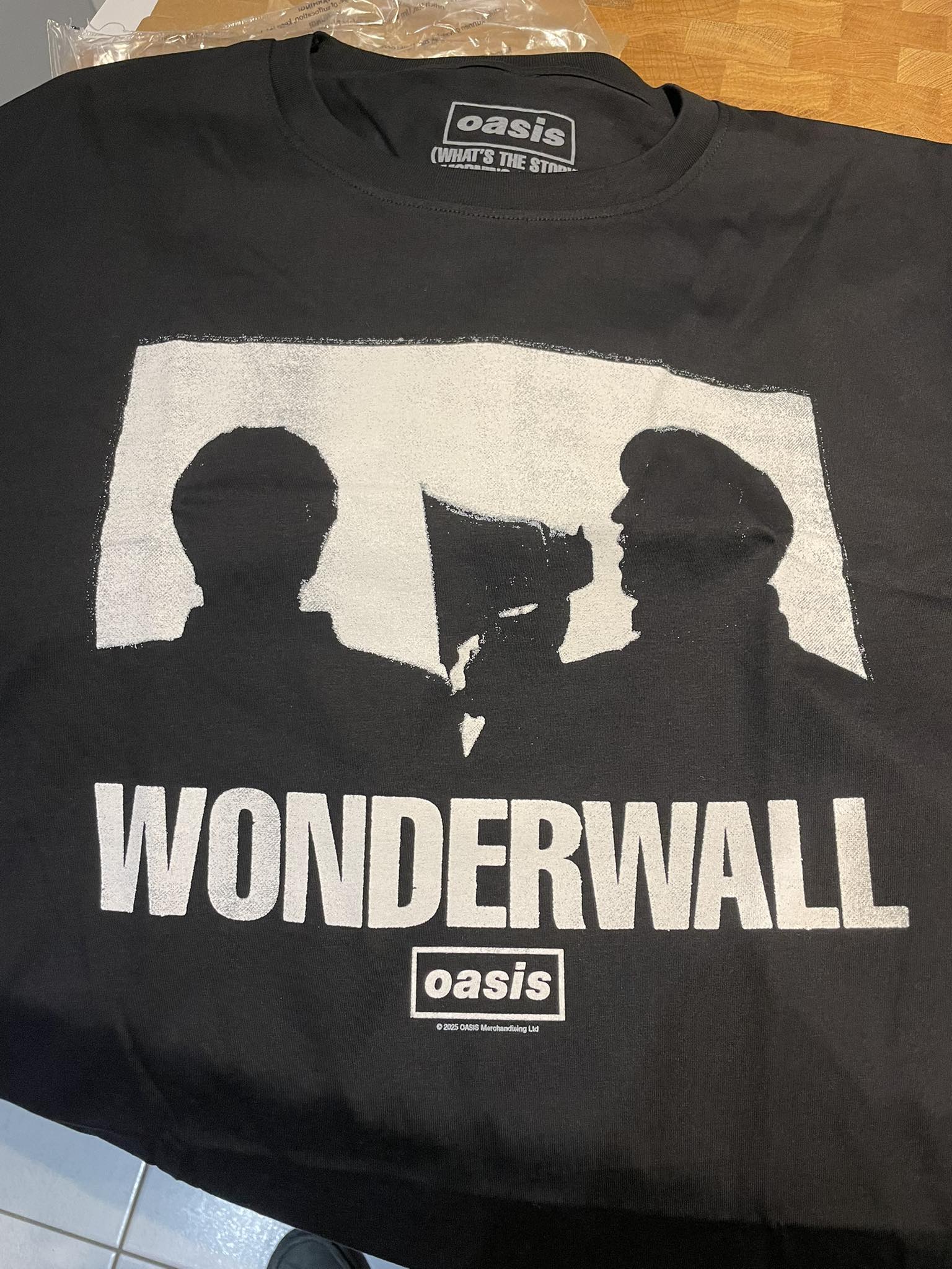 Oasis limited edition Wonderwall T-shirt