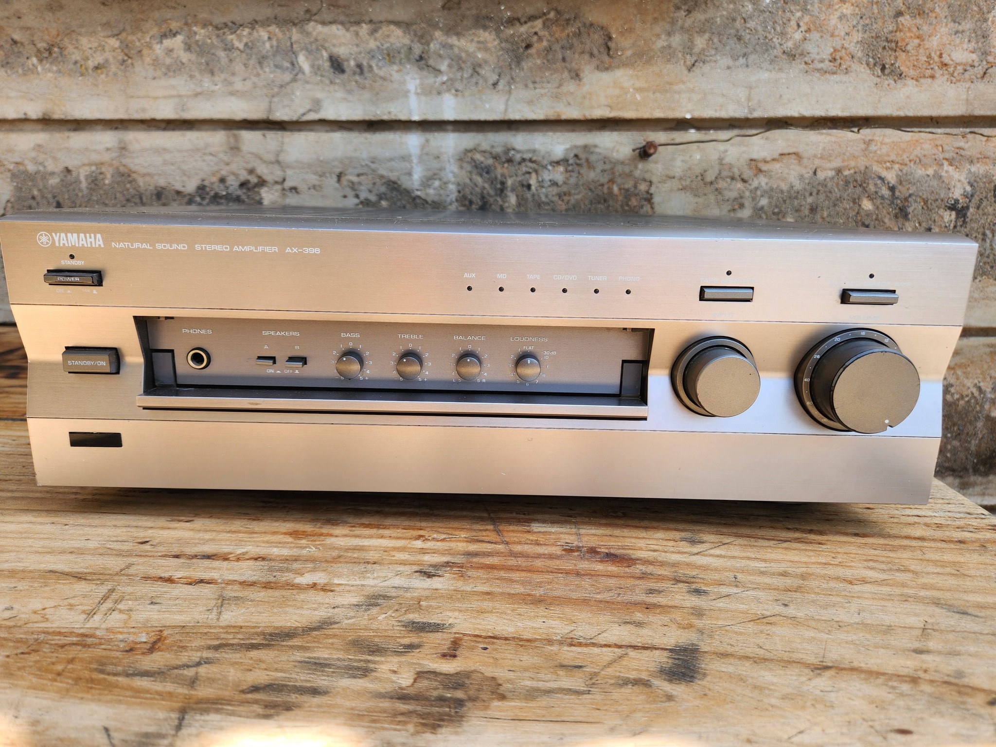 Yamaha AX-396 is a 60-watt per channel (8Ω) stereo integrated