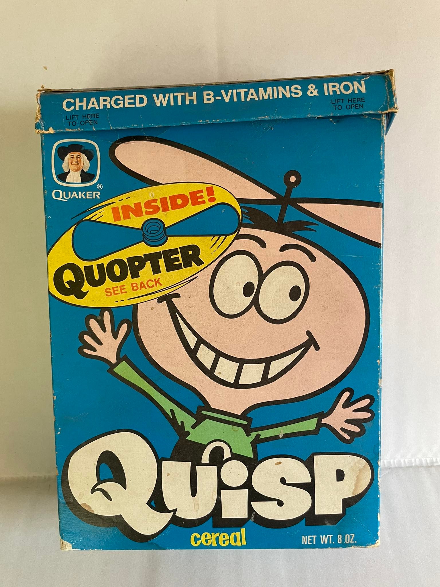 Rare wild sighting of Quisp Cereal. This was always a tough find