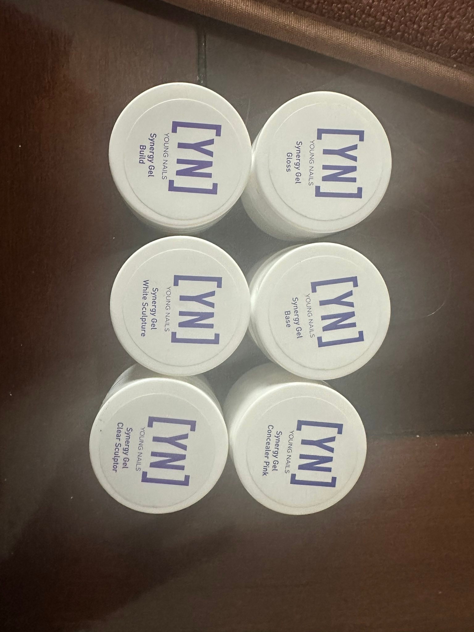 What are the steps for using Young Nails Synergy Gel trial kit?