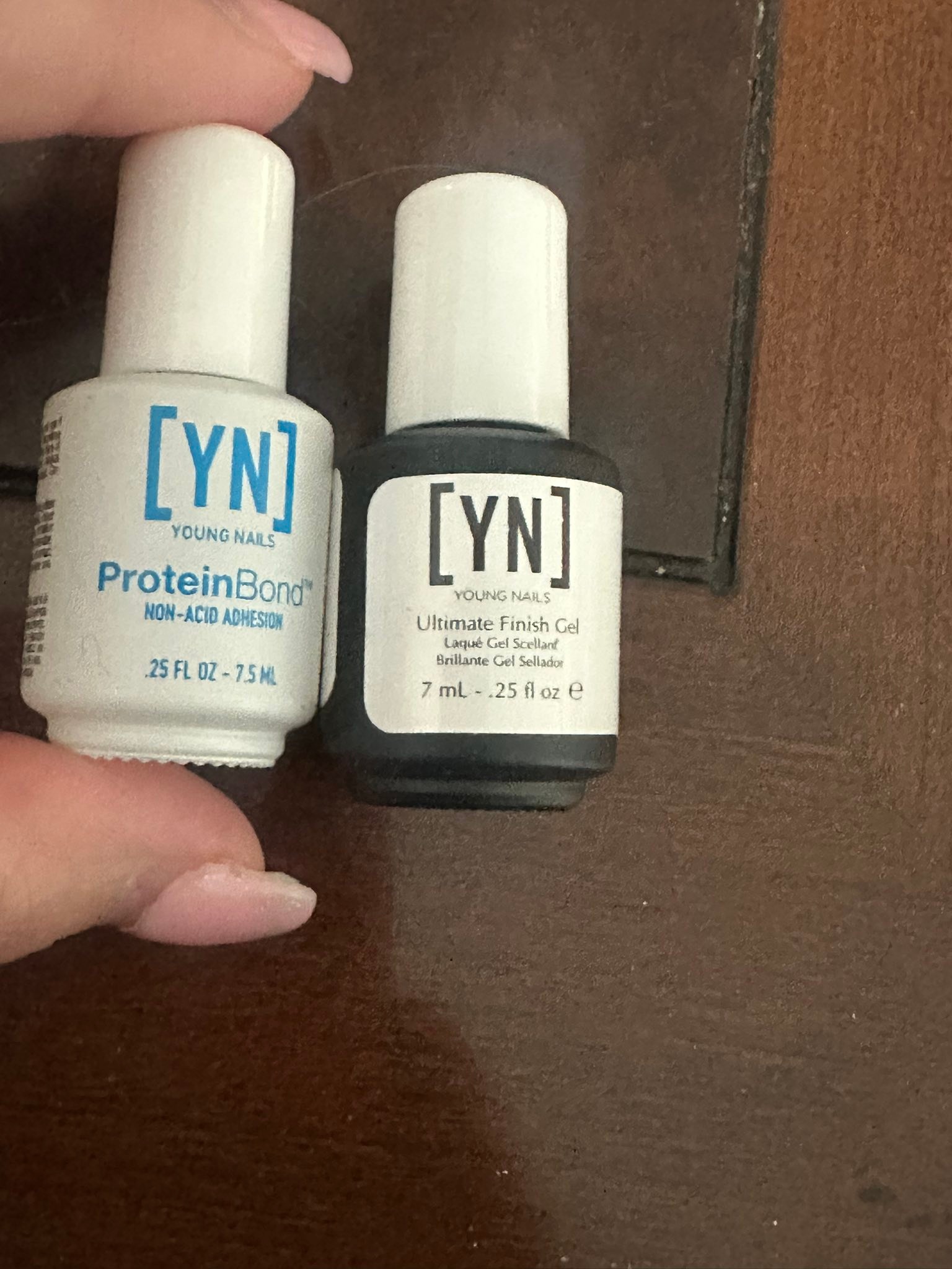 What are the steps for using Young Nails Synergy Gel trial kit?