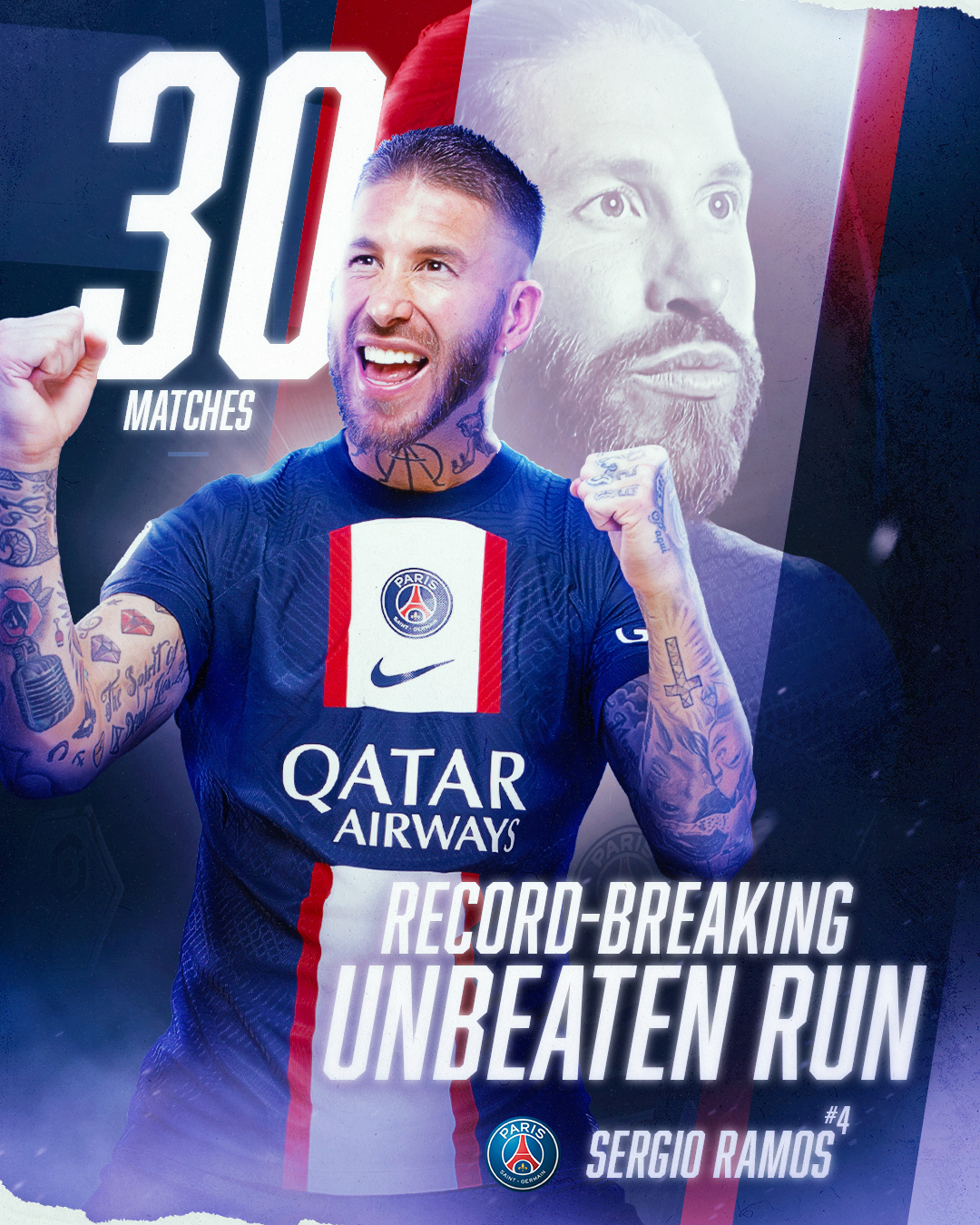 🔝3️⃣0️⃣ Sergio Ramos has... - PSG - Paris Saint-Germain | Facebook