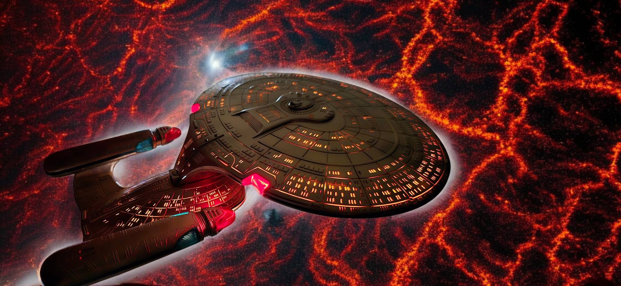 Star Trek: Ships Of The Line | U.S.S. Enterprise D encounters a rift in ...