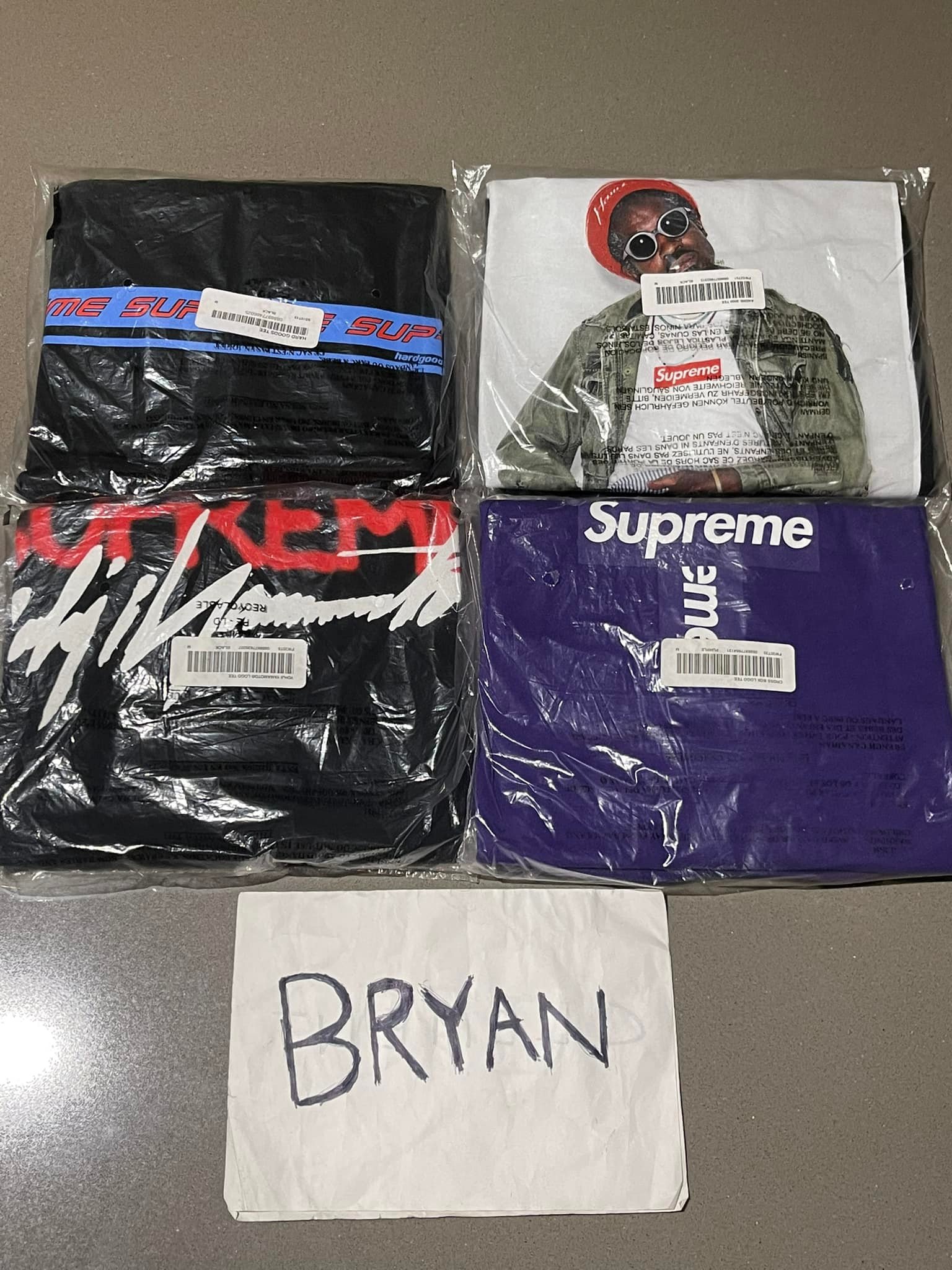 WTS Supreme Cross Box Logo Tee Purple size M - RM 530 Supreme Hard 