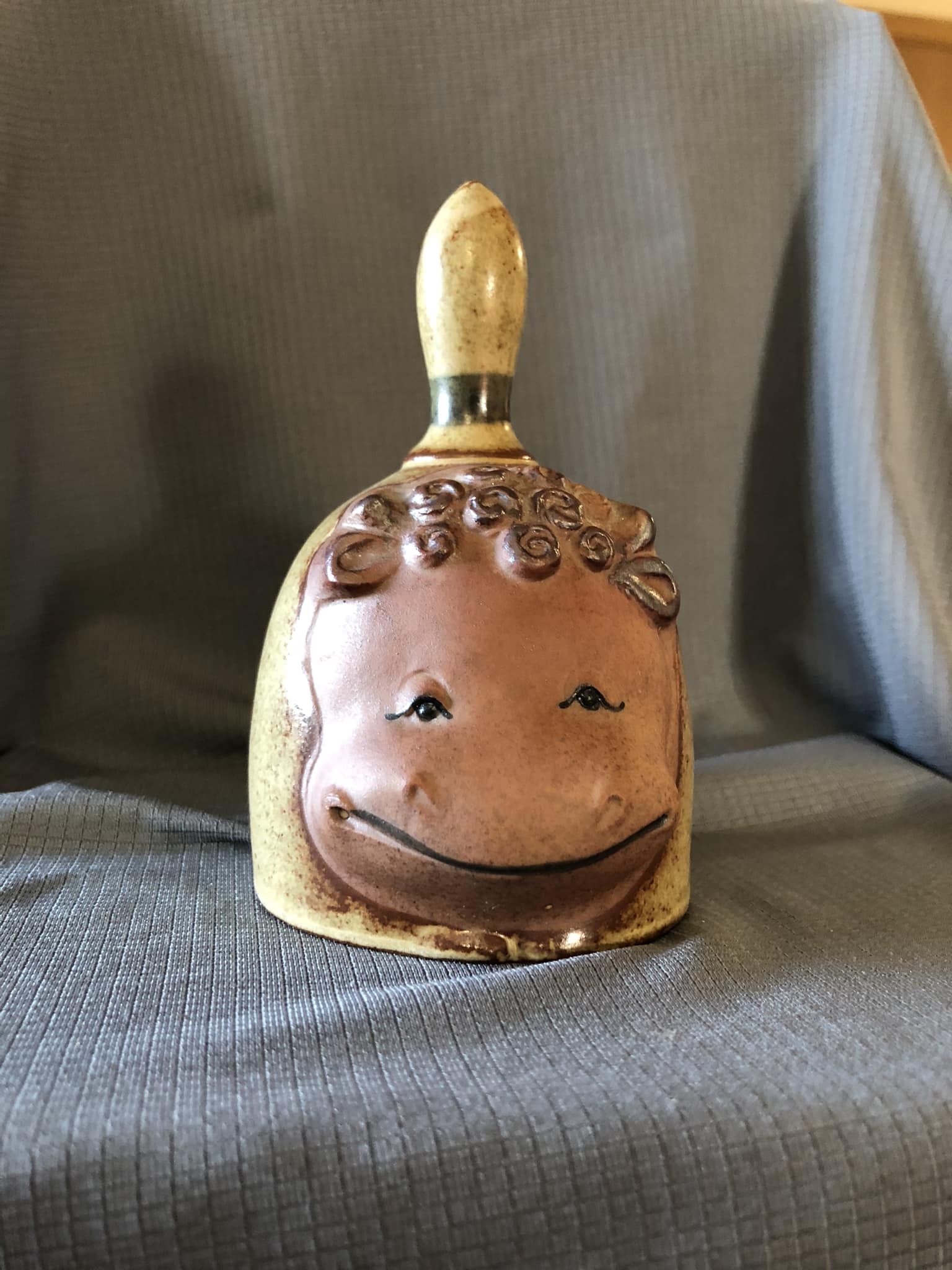 Vintage Japanese pottery house hippo figurine found at online auction