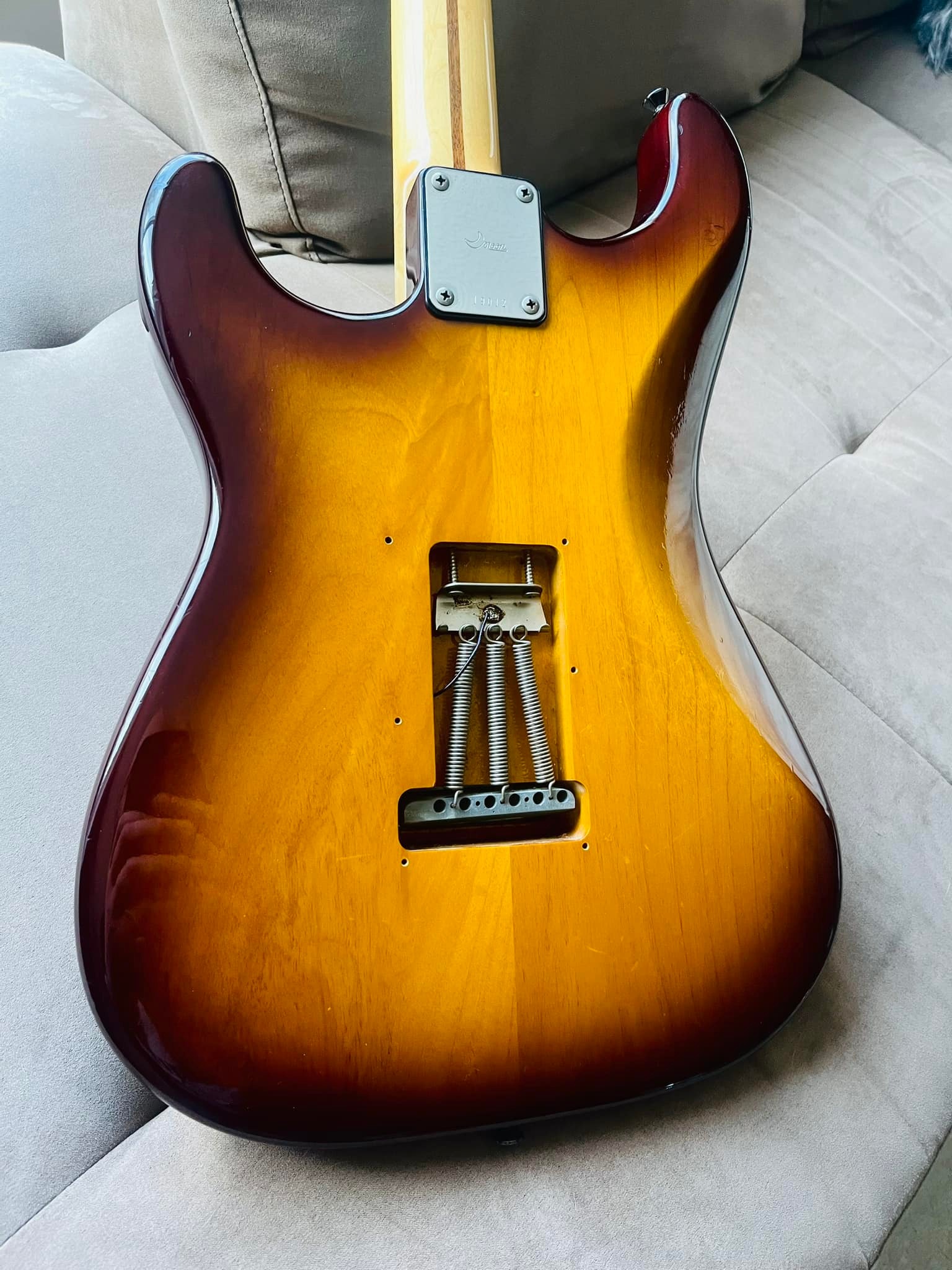 Early Moon Strat with custom upgrades and vintage pickups