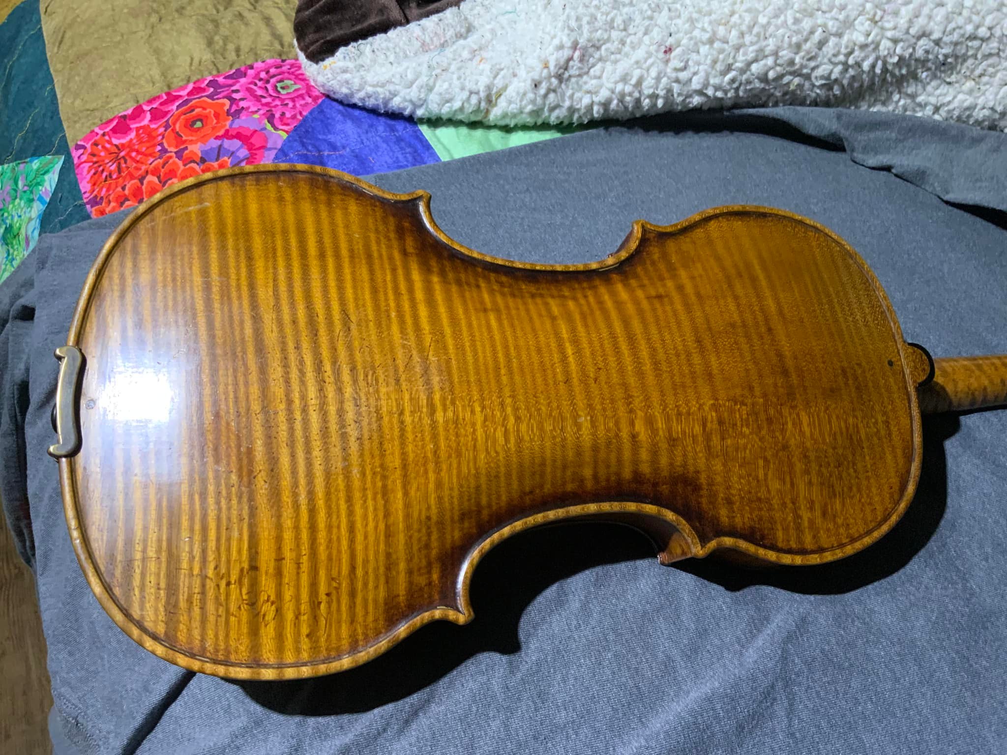 What is the information about the violin with the label 