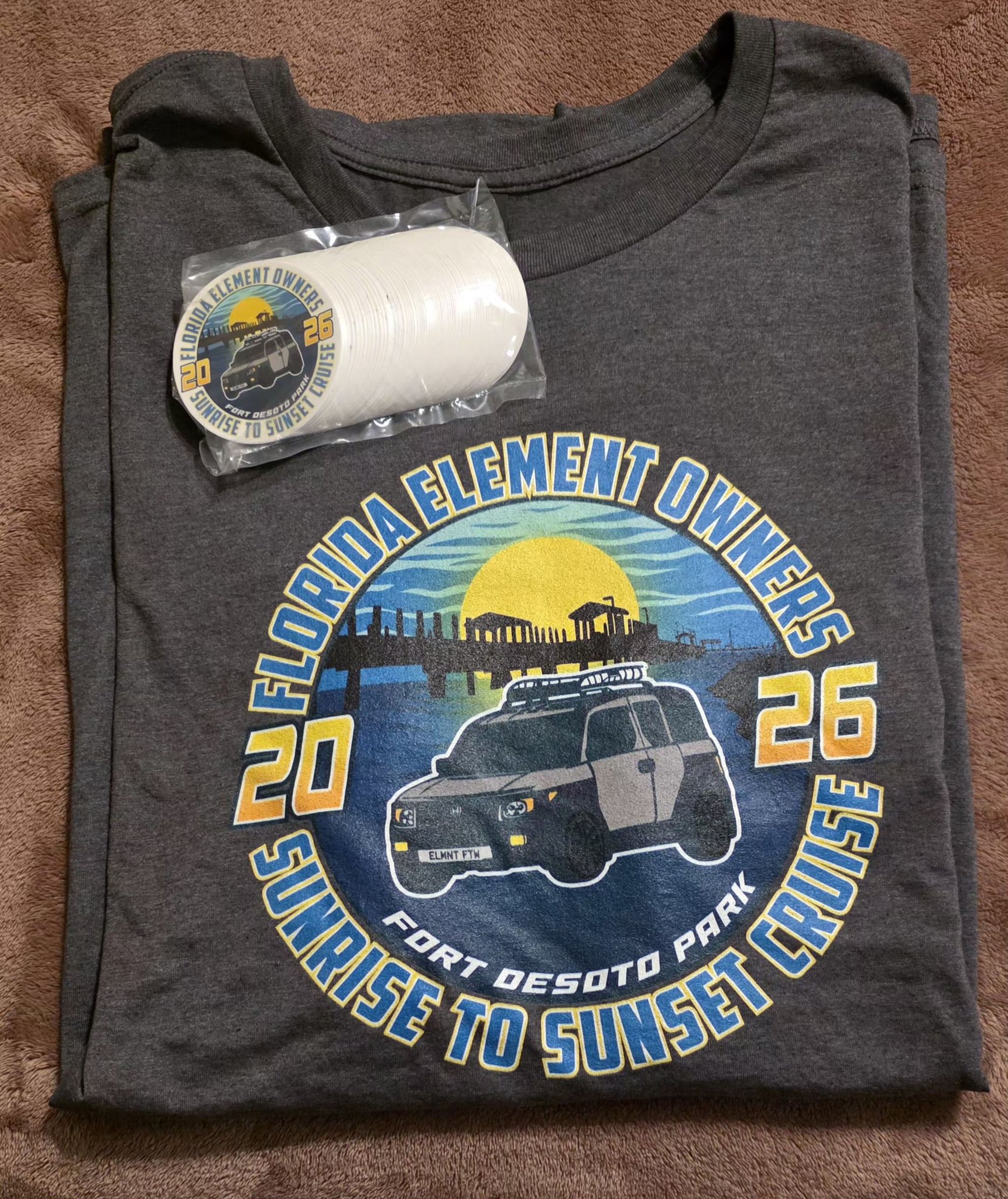 Can tshirts be ordered online for Cruisin' the Coast 2026?