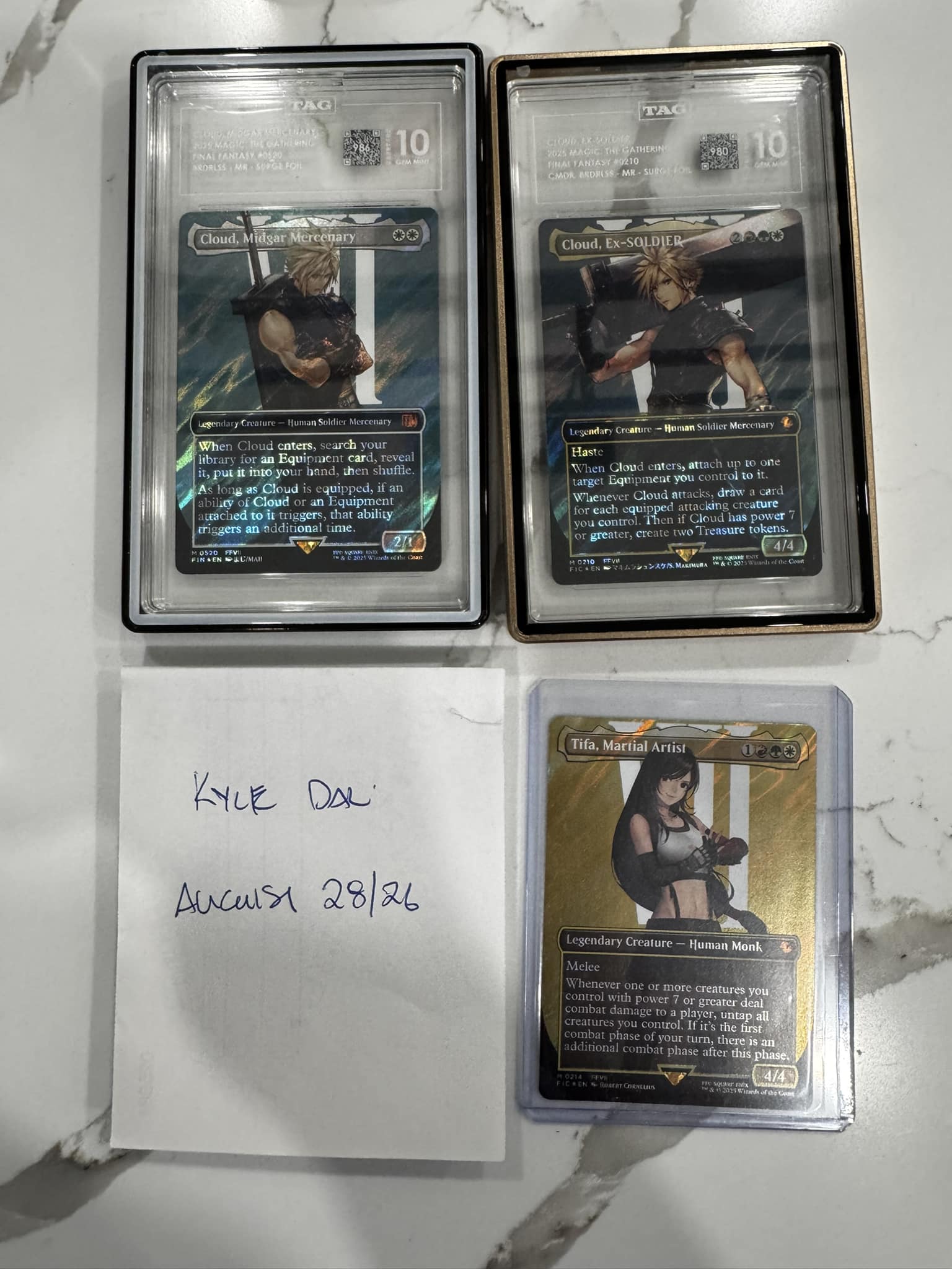 Looking to move $100 for Sephiroth Foil $150 for JPN Celes, Rune
