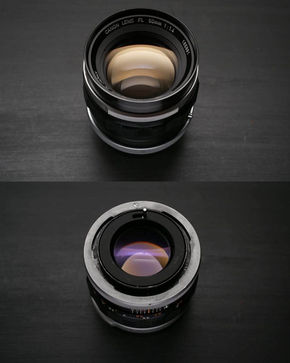 Canon FL 50mm f/1.4 lens versions and history