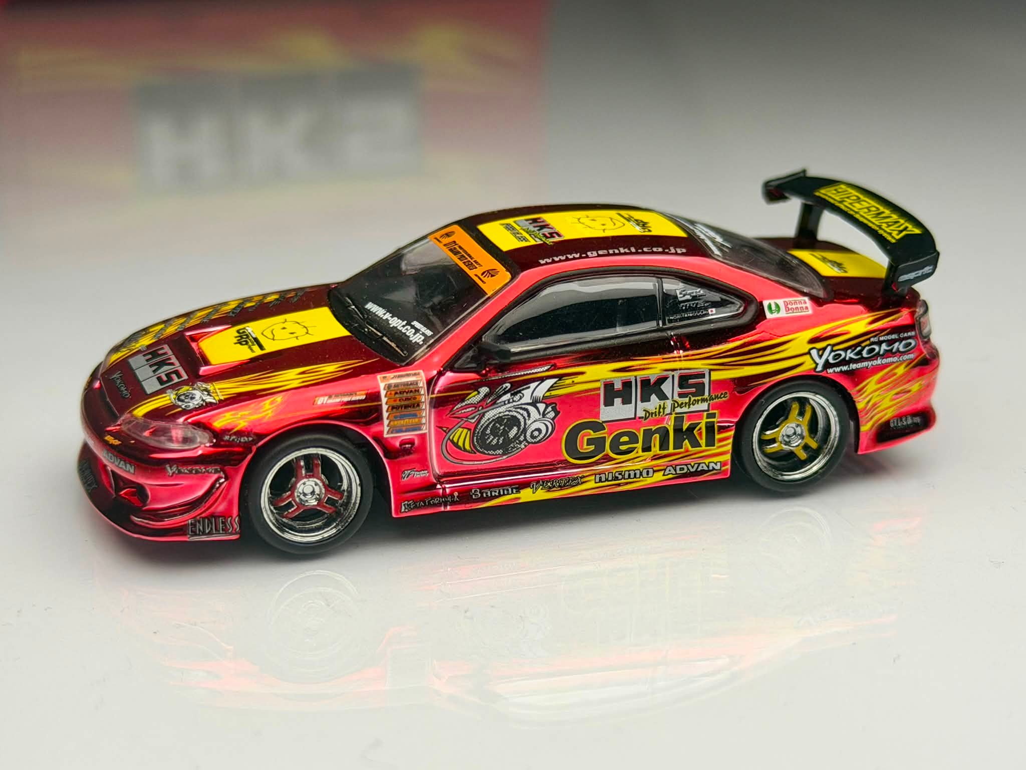 HKS Genki Racing Factory Nissan Silvia S15 diecast model