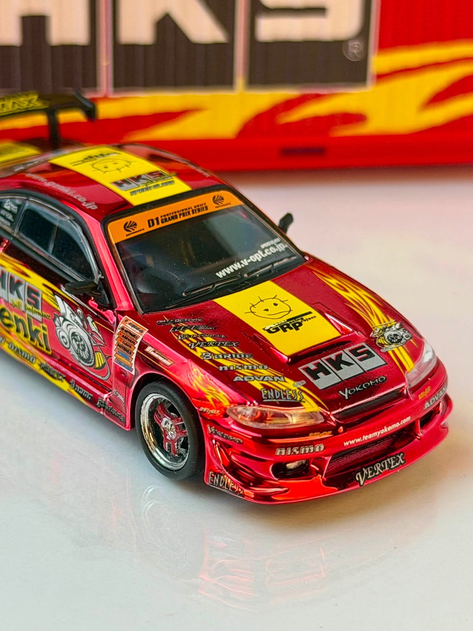 HKS Genki Racing Factory Nissan Silvia S15 diecast model