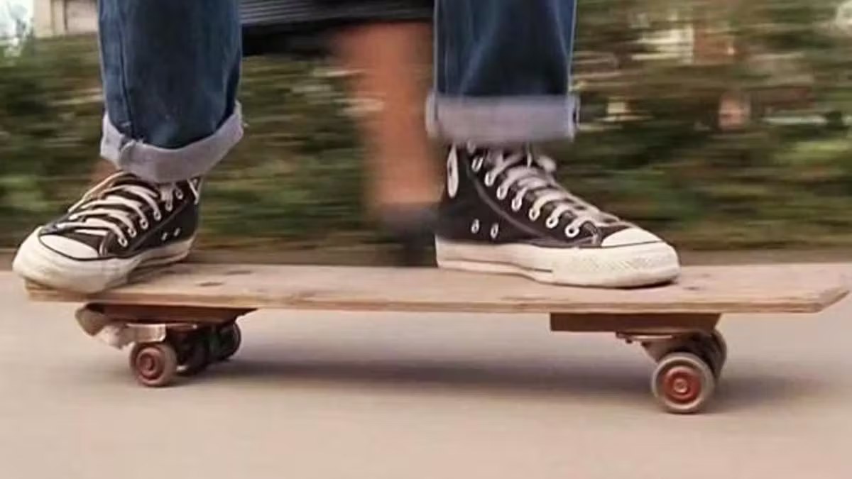 Why did Marty McFly wear Converse shoes in 1955 in the movie Back 