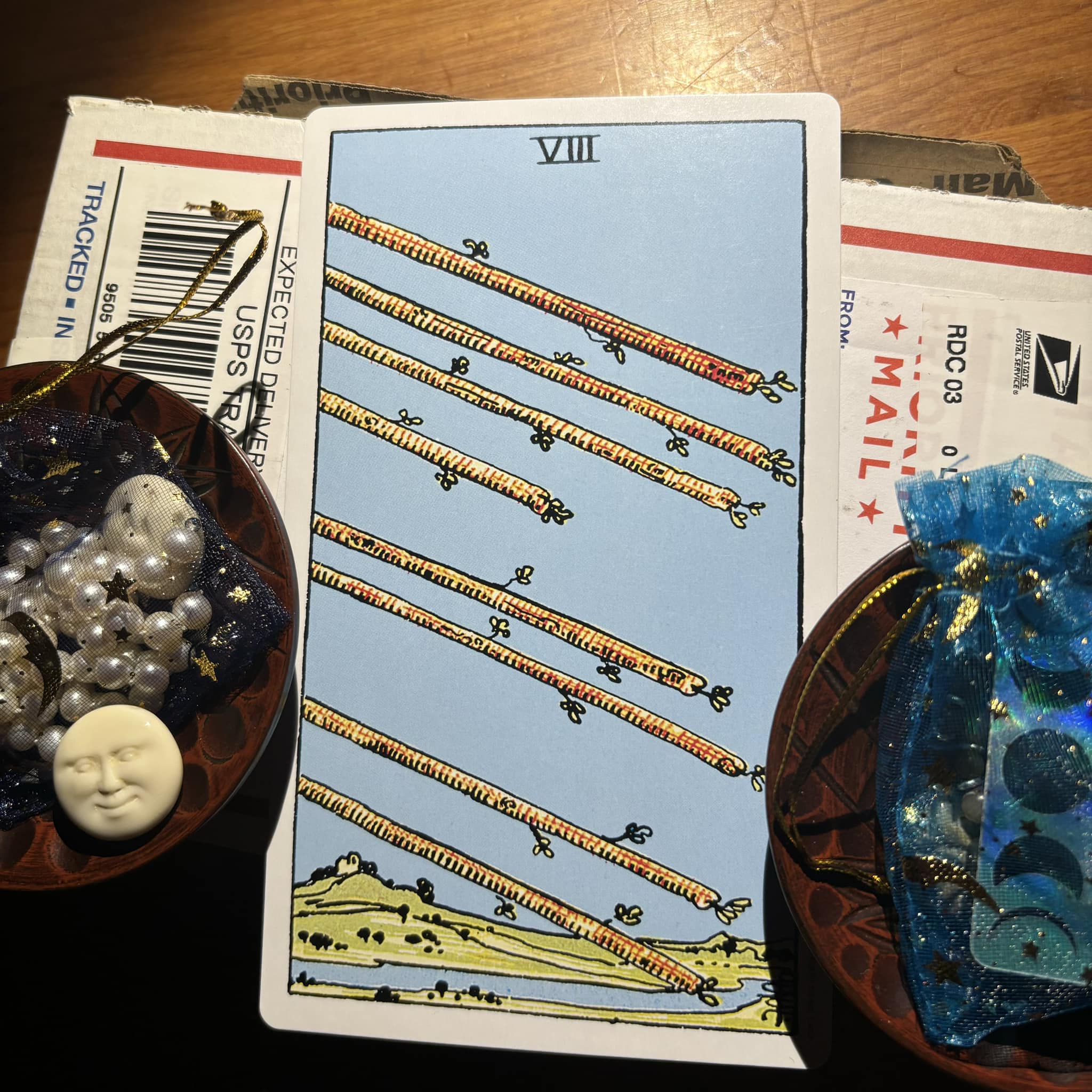 Using the eight of swords tarot for magical inspiration