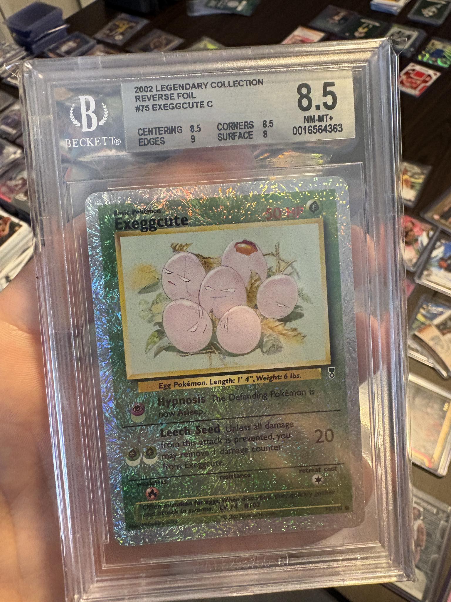 Legendary Collection Exeggcute error card with shifted energy
