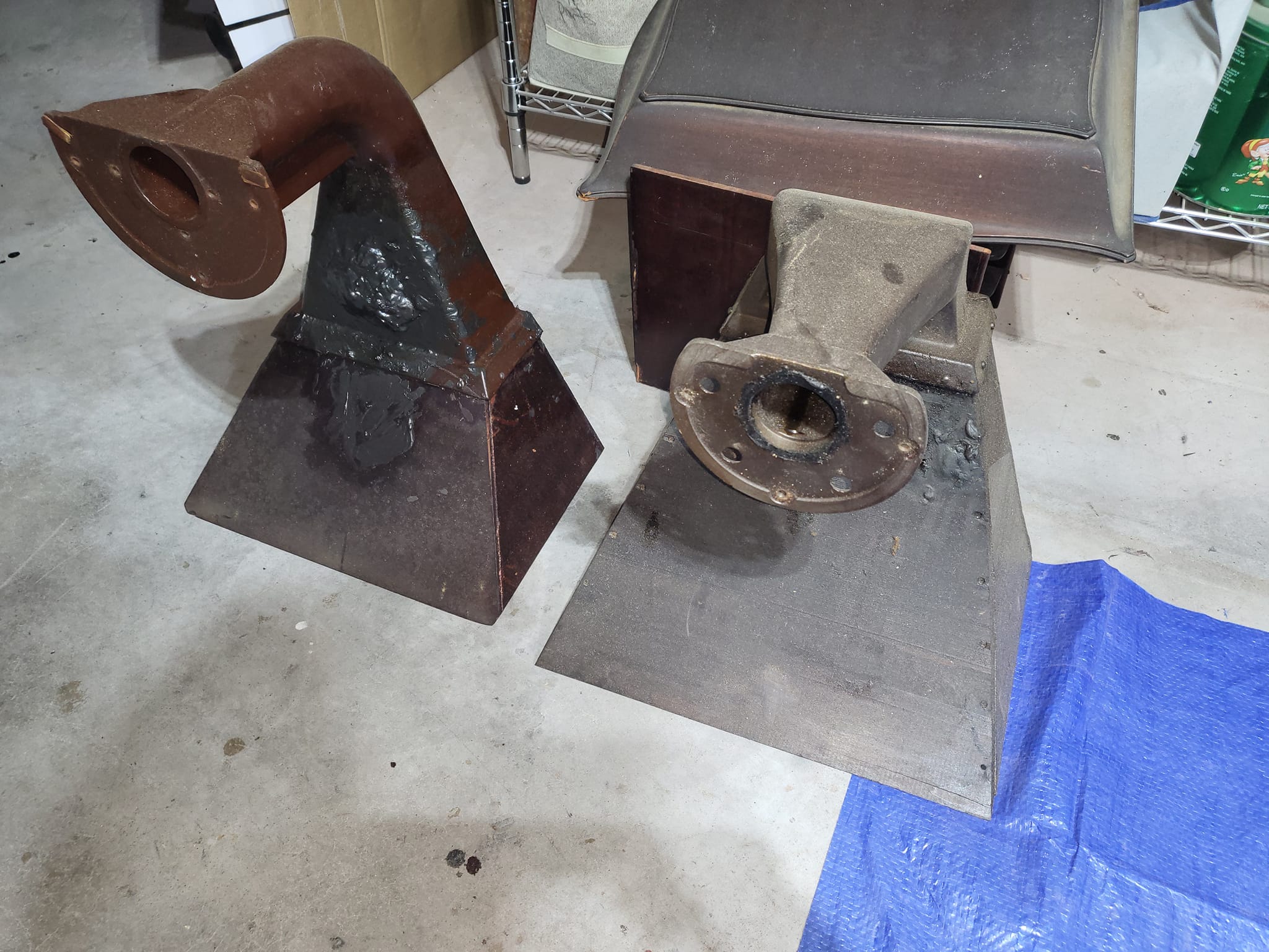 Comparison of 1925 Consolette and 1916 XVII horns