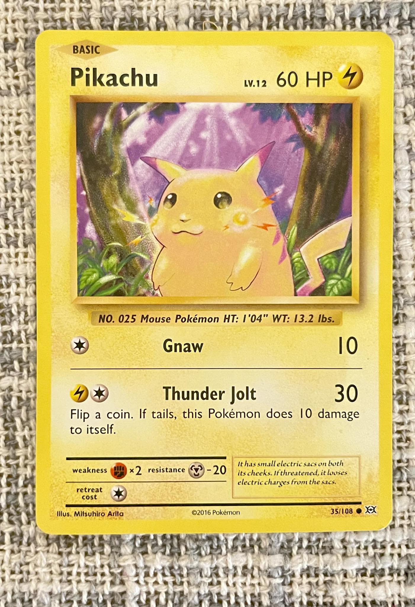 What is the value of a 2016 Pikachu card from Evolutions?
