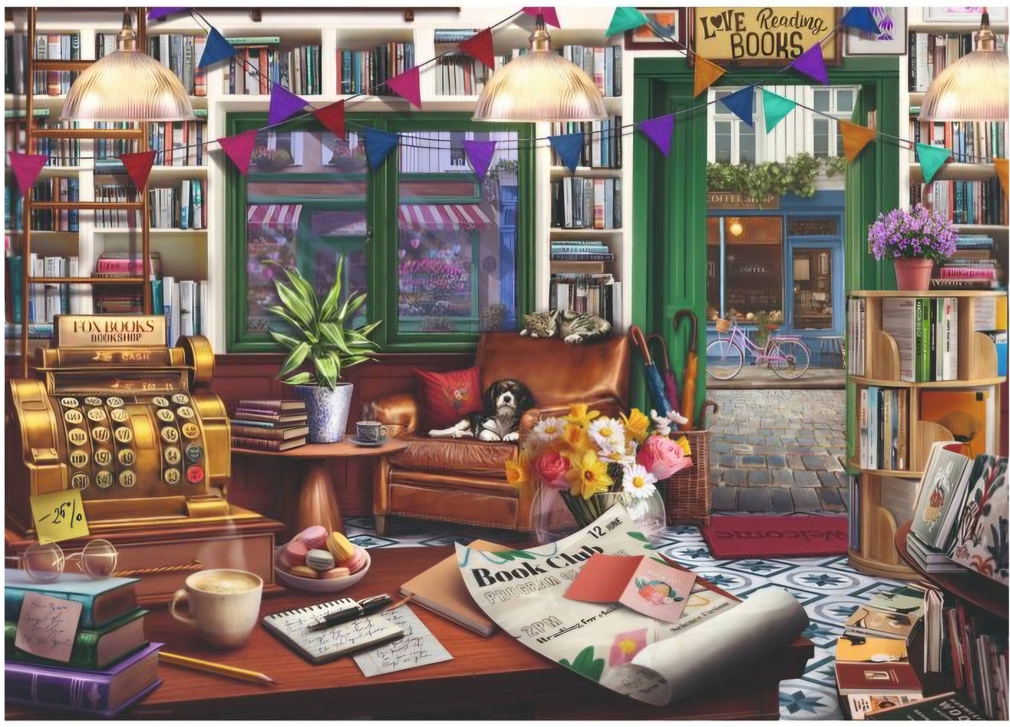 Ravensburger's Book Lover's Shop puzzle by Tetiana Bulba