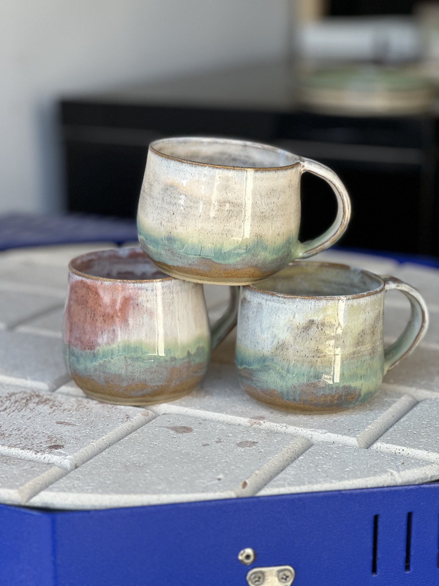 Keep Cup Design Using Amaco Honey Flux and Lavender Mist