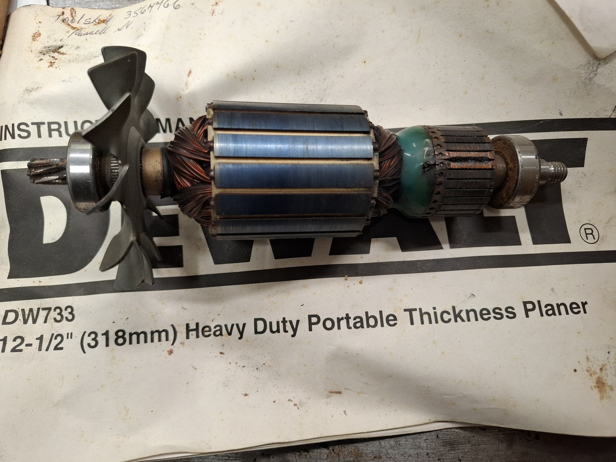 Replacement armature for Dewalt DW744?