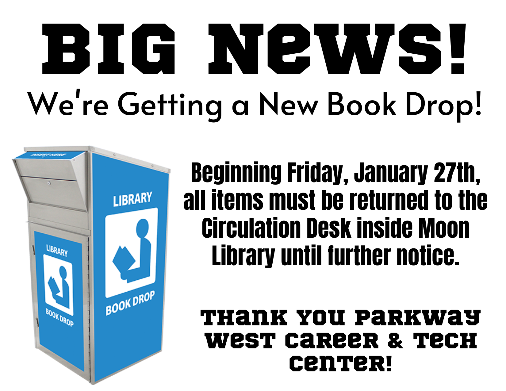 Moon Township Public Library - Thanks to the wonderful Welding ...