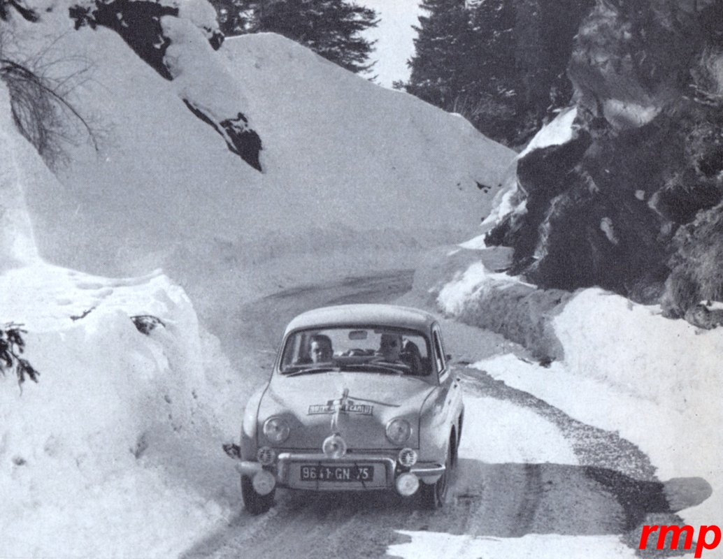 Maquette Alpine A108 #292 Monte Carlo 1964 1:43 - Décals Jacques Feret/Guy Monraisse
