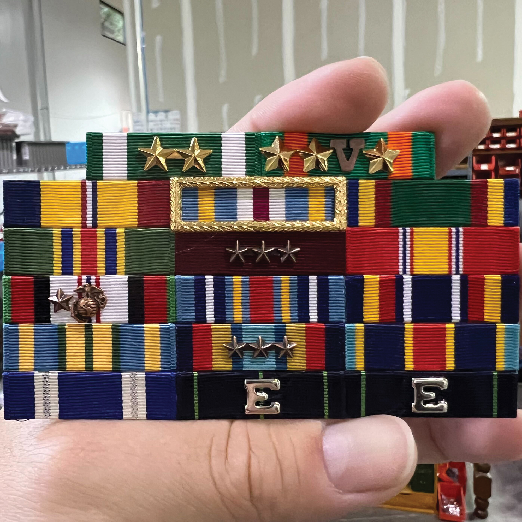 Medals Of America - This rack of Mil-thin Ribbons is shipping out to ...