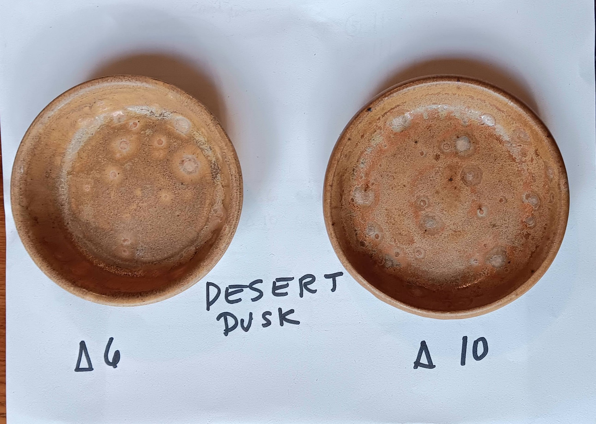 Testing standard 211 hazelnut clay with Norse Blue and Desert Dusk