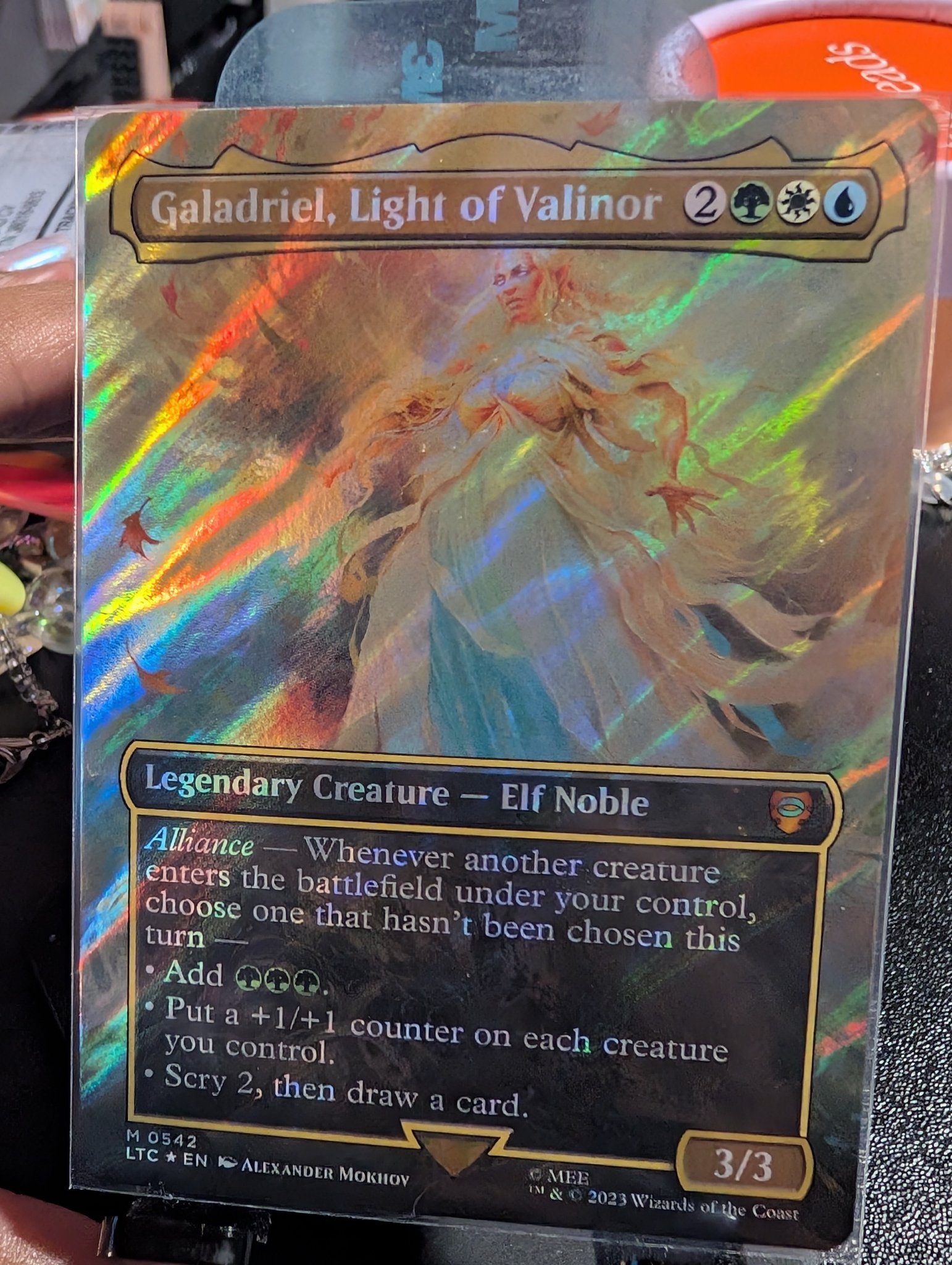 Unboxing Galadriel, Light of Valinor from Magic: The Gathering