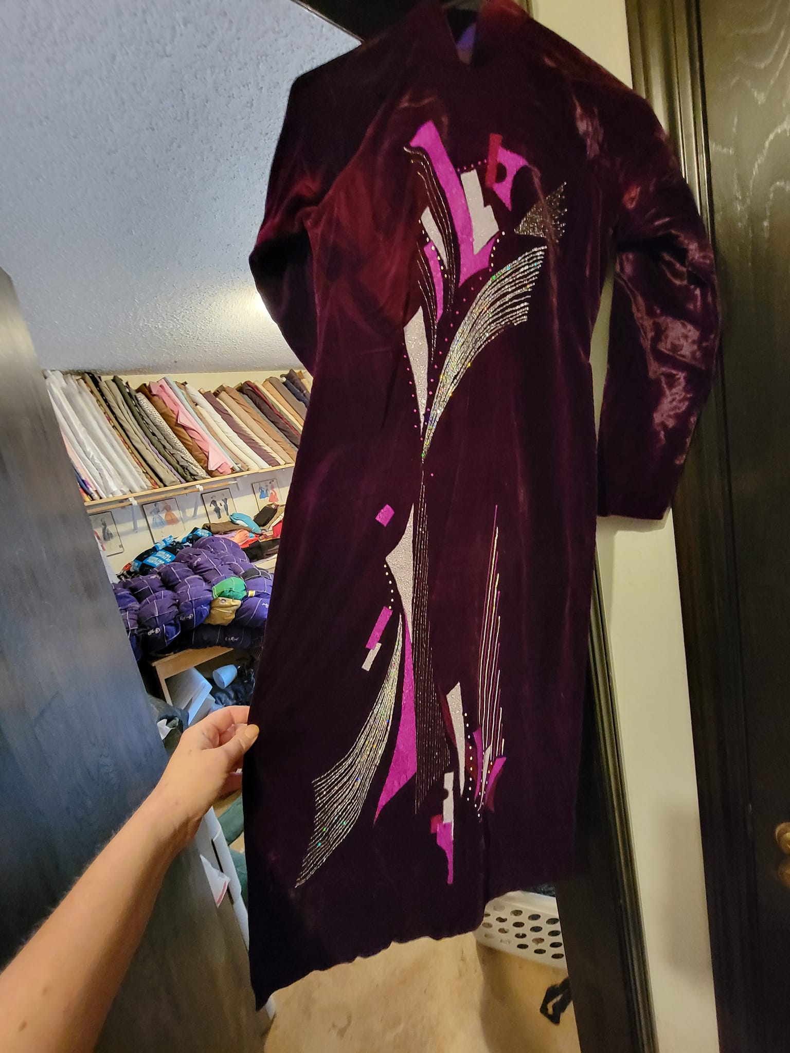 Vintage handmade winter clothing display picture 1