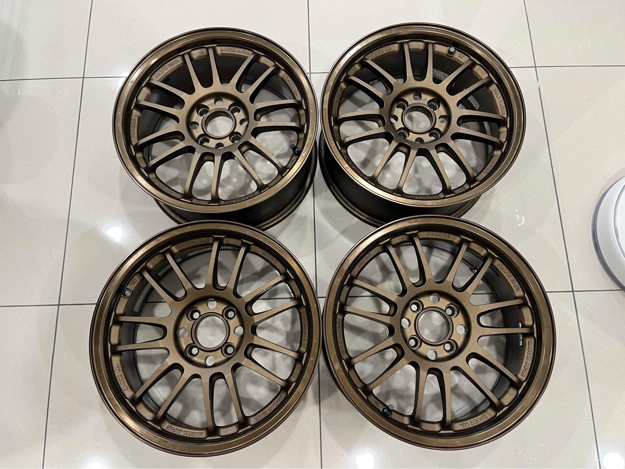 Original Japan Rays Volks Racing RE30 Bronze Almite 16 x 7 33 Spec 