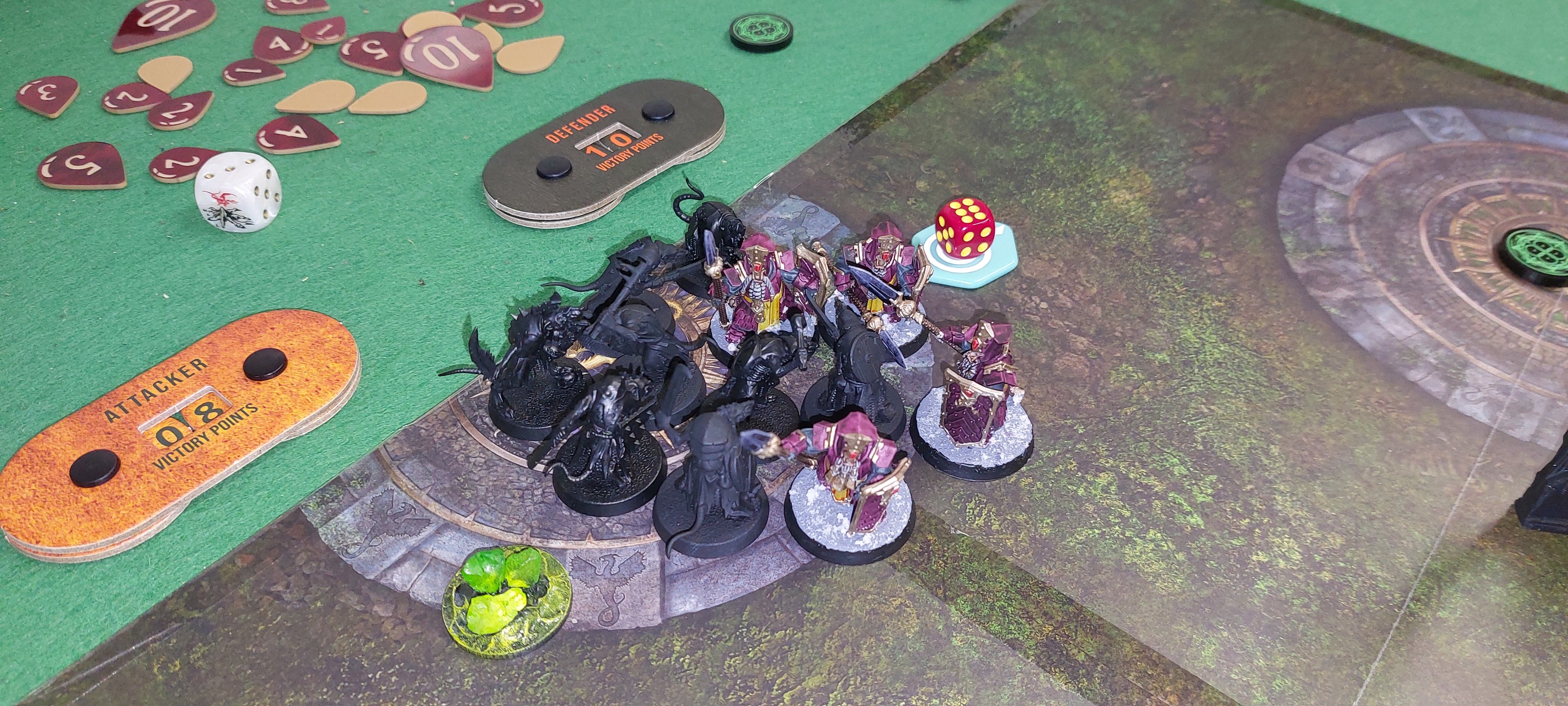 Spearhead game with skaven gnawfeast clawpack vs helsmiths of 