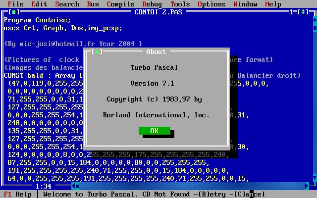 Pascal programming language and Turbo Pascal memories